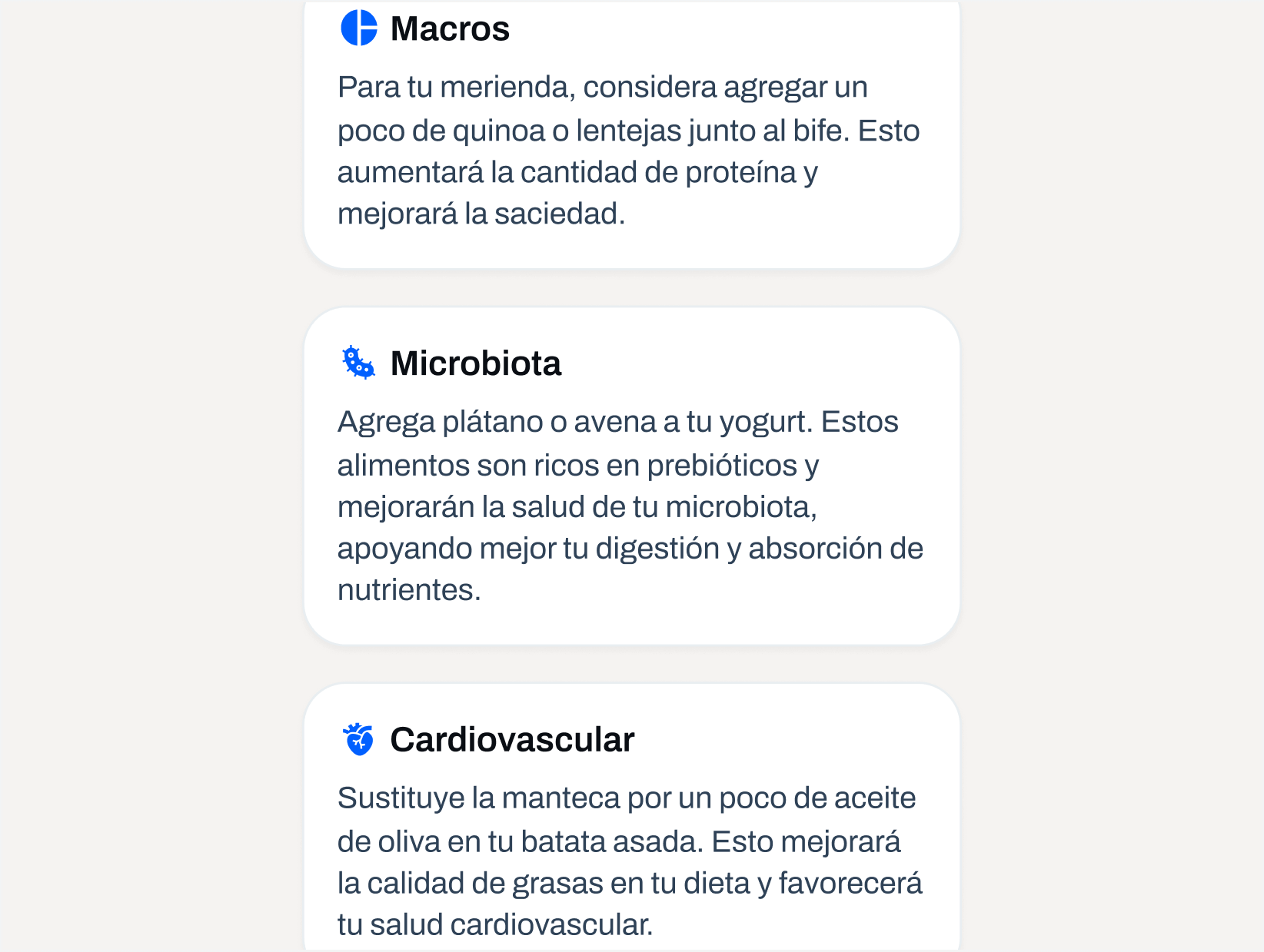 Tips personalizados