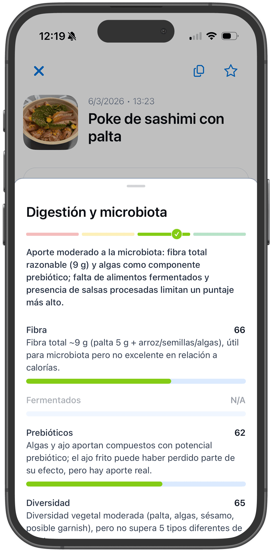 Impacto en digestión y microbiota